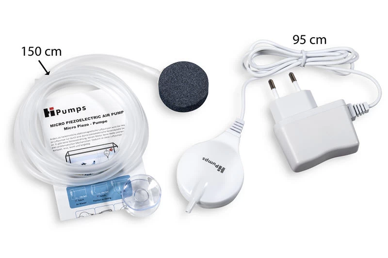 HPumps Nano Piezo Luftpumpe, Manta Schwarz 18l/h, Durchlüfterpumpe 4 HPumps Nano Piezo Luftpumpe, Manta Schwarz 18l/h, Durchlüfterpumpe – Bild 2