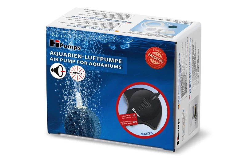 HPumps Nano Piezo Luftpumpe, Manta Schwarz 18l/h, Durchlüfterpumpe 7 HPumps Nano Piezo Luftpumpe, Manta Schwarz 18l/h, Durchlüfterpumpe – Bild 5