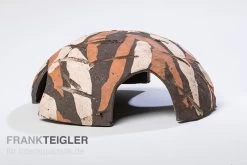 Aquariumkeramik Axolotl Iglu Ø 25 Cm Camouflage