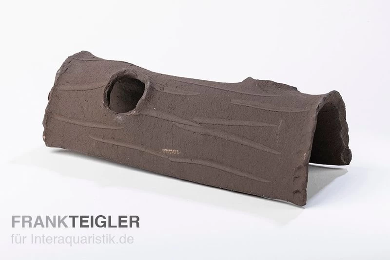 Aquariumkeramik Axolotl Tunnel Mit Fenster 23-25 Cm Schwarz 3 Aquariumkeramik Axolotl Tunnel Mit Fenster 23-25 Cm Schwarz