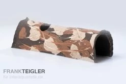 Aquariumkeramik Axolotl Tunnel Mit Fenster 30 Cm Camouflage