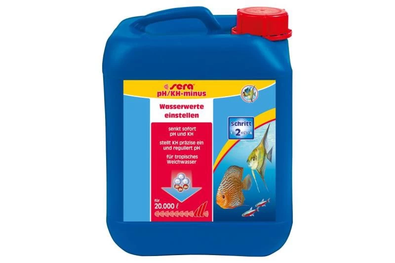 Sera PH / KH - Minus - 5.000 Ml - Reichweite: 20.000 Liter 3 Sera PH / KH - Minus - 5.000 Ml - Reichweite: 20.000 Liter